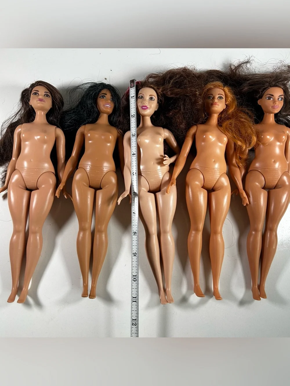 Barbie Doll Curvy Barbie Lot of 5 Dolls Nude